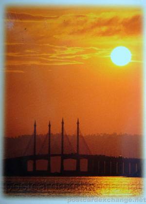 Sunset over the Penang Bridge