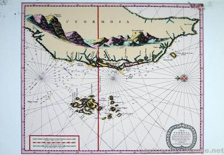 map of the formosa island, taiwan