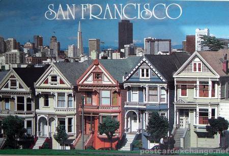 postcard row - painted ladies - san francisco