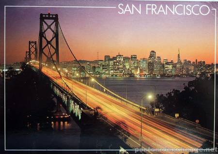 San Francisco skyline and the Oakland Bay Bridge