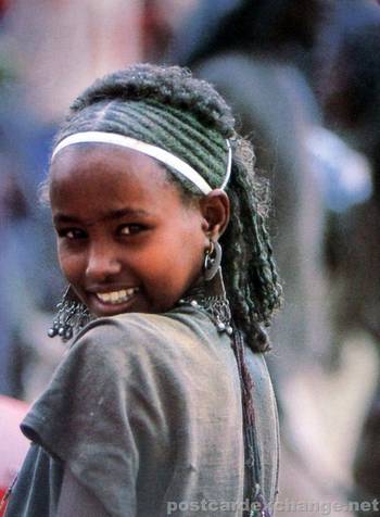 young girl at Sanbate Market, Ethiopia