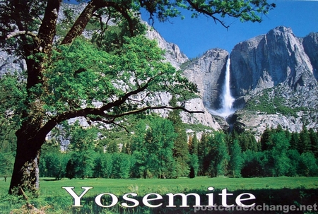 Yosemite Falls in Yosemite National Park. California