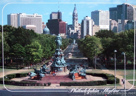 Skyline from the Art Museum in Philadelphia