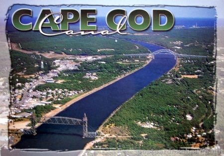 Aerial view of Cape Cod Canal