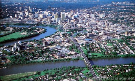 Aerial view of Winnipeg