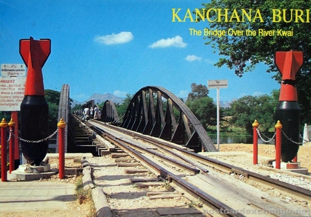 The Bridge Over River Kwai in Kanchana Buri
