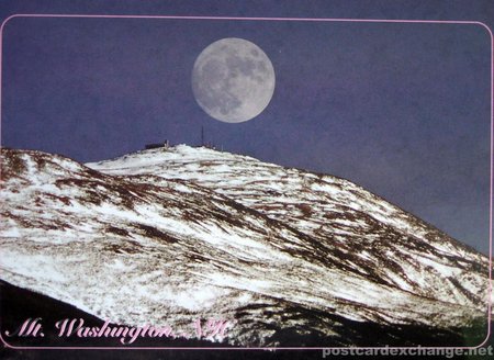 Moonrise on Mount Washington