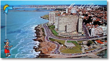 Panoramic Aerial View of Mar del Plata