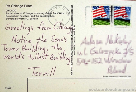 postcard from chicago