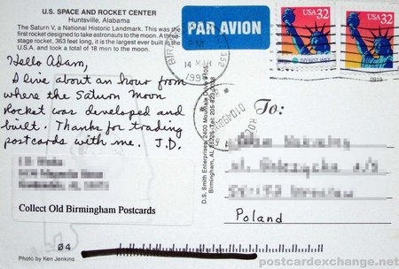 saturn v postcard
