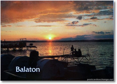 Sunset over Balaton