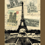 A vintage postcard from Paris