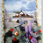 White Christmas – Holiday Season Postcard